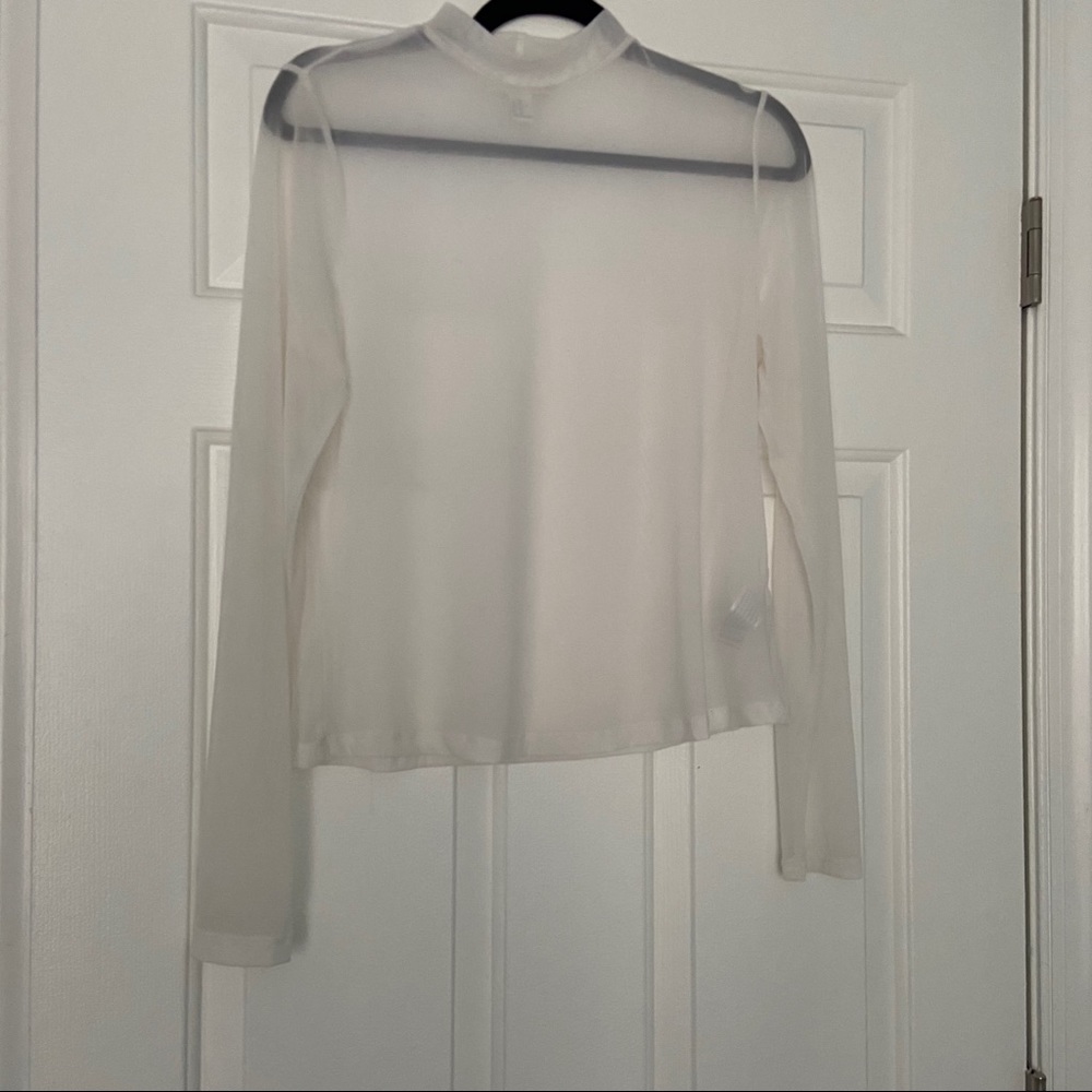 Plus size mesh top